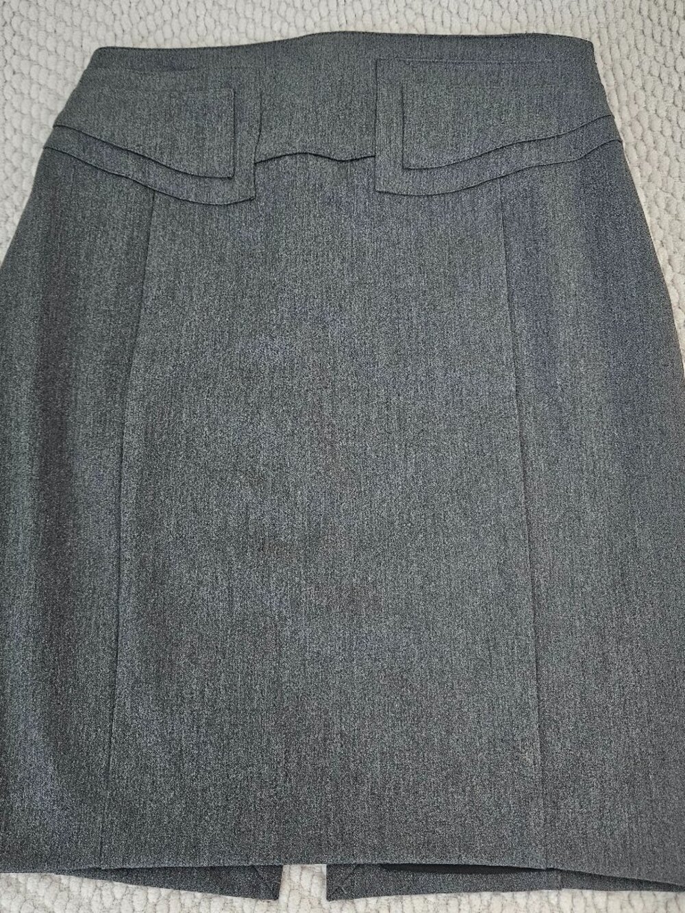 Express Heather Gray Belted Pencil Skirt Size 4